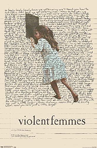 Trends International VIolent Femmes - Lyric Girl Tea Towel Wall Poster, 14.725" x 22.375", Premium Unframed Version
