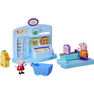 Peppa Pig Peppas Adventures Peppas Supermarket Playset Preschool Toy: Includes 2 Figures and 8 Themed Accessories; for Ages 3 and Up