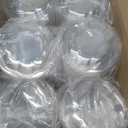 Jaluxing [24 oz. 150 Sets Clear Plastic Salad Bowls with Airtight Lids Disposable To Go Mixing Containers Serving for Fruit, Quinoa, Lunch and Meal Prep, 6.89 Inches In Diameter X 2.48 Inches In Height
