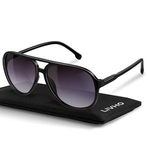 livho Trendy Polarized Aviator Sunglasses Women Men, Retro Sun Glasses for Women Men 2025, Oversized UV Protection Shades