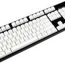 YMDK 139 Mac Keycaps Cherry Profile Normcore Style Minimalist Dye Sub PBT White Key Cap for 104 TKL 60% 96 84 68 Keychrone K2 K4 K8 MX Switches Keyboard