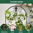 Metal Trellis Outdoor 70.8" x 19.5" - 4 Pack, Trellis for Climbing Plants Outdoor, Rustproof Metal Garden Trellis for Vine Cucumbers, Vegetables, Flower Support