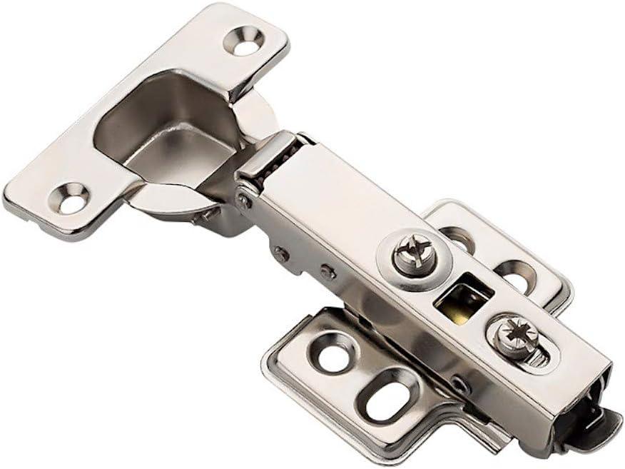 ANGSTROM 10-Pack Frameless Concealed Cabinet Hinges, Soft-Close, 2D Adjustable (Full-Overlay)