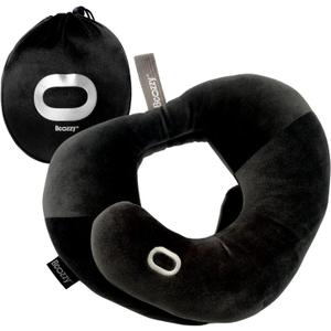 BCOZZY Neck Brace Pillow - Patented Relief for Neck Pain and Supportive Sleep-Soft, Washable, and Adjustable for Comfortable Resting. Black