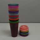 Ankeli 16 oz Plastic Cups with Lids,13 Pack Reusable Coffee tumbler,Glitter Coffee CupsLeak and Spill Proof,Bulk Party Tumblers