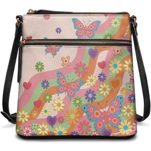 Leather Purses for Women, Leather Hobo Bags for Women Vintage Travel Sling Purse Multi Pockets Shoulder Bag