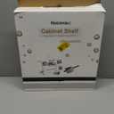 Nxconsu Cabinet Shelf Expandable Height Adjustable Shelf Organizer Riser for Kitchen Cabinet Pantry Cupboard Under Sink Countertop Organization Storage Space Saver Stackable Heavy Duty Metal White XXL (12D * 13.8-24.8W * 9.7H)