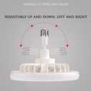 Low Profile Ceiling Fan Light with Remote Control 2-in-1 Multifunctional Round Modern Dimmable Electric E27 Ceiling Fan Kit with Lights for Home Bedrooms Kitchen Office (Grey)