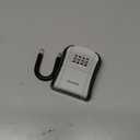 Puroma Key Lock Box, Portable Combination Lockbox Wall-Mounted Key Storage Box for House Keys, Resettable Code Safe Security Lock Box for Home, Office, Apartment Spare Key Storage (1 Pack, Gray)