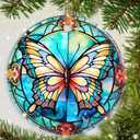 Butterfly Christmas Ornament - Ceramic Keepsake for Tree - Gifts for Butterfly Lovers