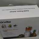 Juicer Machines, 2-in-1 Cold Press Juicer for Juice & Sorbet, suit for Vegetable and Fruit with 5-Inch Wide Chute, Powerful Masticating/High-Yield High Nutrients/Rev Mode/Easier Clean (White)