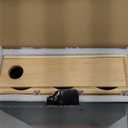 SpaceAid WrapNeat 3 in 1 Wrap Organizer with Cutter and Labels, Plastic Wrap, Aluminum Foil and Wax Bamboo Dispenser for Kitchen Storage Organization Holder for 12" Roll (Natural) (3-Slot, 3"Tall)