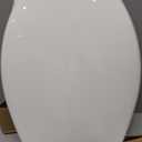 Bemis 7300SLEC Slow Close Toilet Seat, Easy Clean Hinges and Durable Plastic Seat, Made in USA, Elongated, White