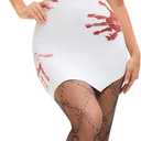 Gothic Skeleton Fishnet Tights, Black Stretchable Hosiery, Halloween Spooky Skull Design for Women