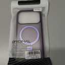 AurySharled Case for iPhone 17 pro with Magnetic Ring Stand, Purple
