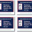 National Mah Jongg League 2025 Mahjong Large Size Cards Four-Pack Bundle - Official Hands and Rules for American Mahjong (Four Large-Size Cards)