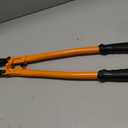 KSEIBI 141585 Heavy-Duty Medium Size Bolt Cutter 24" for Cutting Fence, Steel Wire, Chain, Screws, Rivet, and Medium Padlock, with Soft Grip Rubber Ergonomic Handle Cutters
