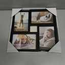 Malden International Designs Collage Picture Frame for Wall, Holds Four Photos : 2-6x4 and 2-4x6 Inch - Black Plastic, Wall Decor for the Home