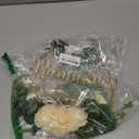 Ramadan Mubarak Wreaths Decorations, Artificial Pink Camellia Metal Hoop Floral Wreath, Eid Mubarak Garland Decor, for Farmhouse Door Wall Window Indoors Outdoor