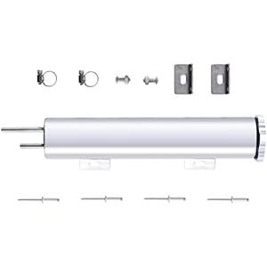 FGJQEFG 2 x 10 Inches Universal Radiator Coolant Overflow Puke Tank Bottle Catch Can Polished Stainless Steel with Twist Cap 12 Ounces