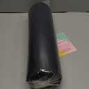 AAAAAcessories D-Shaped Chair Cushions, 2" Thick Dining Chair Pads with Ties and Removable, Machine-Washable Cover, 17" x 16", Set of 8, Black