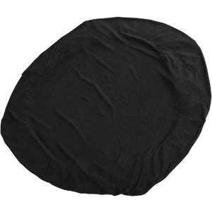 Lurrose Elastic Polyester Square Tablecloth for Small Tables Black Fitted Table Cover with Stretch Fabric Outdoor Camping and Picnic for Home and Garden Use
