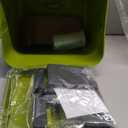 Countertop Compost Bin Kitchen, 1.8 Gallons Hanging Trash Can with Lid for Kitchen Cabinet Door, Under Sink, Wall Mounted Waste Bin for Bathroom, 7L(Lime Green)