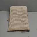 Waffle Bath Mat - Boho Bathroom Rugs Non Slip Washable, Super Absorbent & Quick Dry, Soft Bath Mat Farmhouse Bathroom Decor, 24'' x 36'', Khaki and White