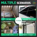 HUOPO 28 inch 200lb/890N Gas Strut Shock 28" Lift Support for Tonneau Cover Snowmobile Trailer Roof Top Cap Lid Queen Murphy Bed Hatch Boat Heavy Steel Door Custom Window Lift, 2pcs