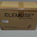 ELEMUSE Queen Size Extra Thick Fusion Goose Down Feather Filled Mattress Topper, Plush Fluffy Double Layer Pillowtop Mattress Pad Cover, Soft Featherbed with 8-21 Inch Deep Pocket
 1 sustainability feature