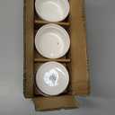 6 oz Ramekins Set of 6, Porcelain Ramekins Dishes for Creme Brulee,Souffle, Lava Cakes, Pudding, Custard Cups for Baking and Dipping,Oven Safe, White 3.7 inch