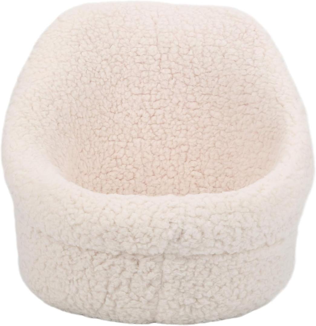 ohcoolstule Child Photography Props Cotton Newborn Photo Sofa Seat Mini Posing Cushion  White