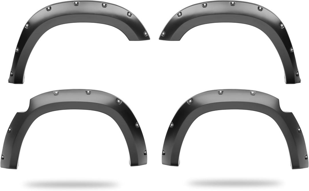 Husky Liners Fender Flares Pocket Style | Fits 2006-2008 Dodge Ram 1500; 2006-2009 Dodge Ram 2500; 2006-2009 Dodge Ram 3500 | Front & Rear, 4-pc Black - 2805911