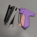 Handheld Micro Tagging Stitch Gun for Clothes - Quick Clothing Fixer - Mini Sewing Kit - Includes 6 Needle, 1000 Black Fasteners & 1000 White Fasteners (Purple)