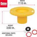 Oatey 43403 Set-Rite Toilet Flange Extension Kit, 1/2"-5/8", Red, Yellow
