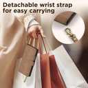 Oududianzi Leather Wallet Case for Samsung Galaxy Z Fold 7, PU Leather Flip Cover with Card Slots, Wrist Strap & Kickstand, Protective Phone Case, Dark Brown