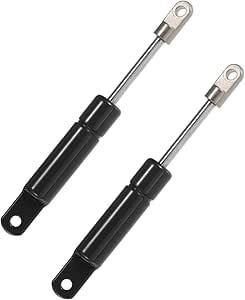 HEROFFIX 2 Pcs 4 Inch 5Ibs/22N Black Lift Supports Struts Shocks Gas Spring Universal for RV Car Truck Boat Window Cabinet Door Cover Lids Replace Parts