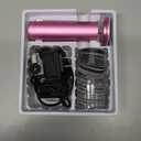 4.8IN Longer Electric Foot Callus Remover with 80pcs Sandpaper Discs, Professional Aluminum Callus Remover for Feet, Stepless Speed Control Pedicure Tools for Dead Skin (Pink)