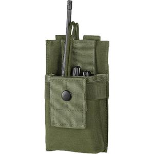 FRTKK Tactical Radio Holder - Molle Radio Pouch Universal Case for Police, Firefighter - Army Green, Large