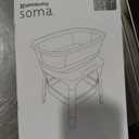 UPPAbaby Soma Smart Bassinet with MotionSync, Mattress, Sheet & Storage, Charlie - Sand Mélange