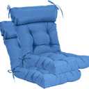 QILLOWAY Indoor/Outdoor High Back Chair Cushion,Spring/Summer Seasonal Replacement Cushions.(Marine Blue)