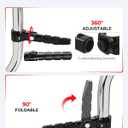 Benlari CNC Highway Pegs Motorcycle Foot Pegs Stainless Steel 1in 1-1/4in 25mm 32mm Fit for Harley Davidson for BMW for Honda for Suzuki for Kawasaki Engine Guards Crash Bars Black