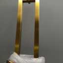 Titanium Gold Square Barn Door Handles 12"/16"/18"/24"/36"/48"/59'', Pull Push Long French Door Handle Double Sided, Large Front Exterior Shower Door Pull Handles