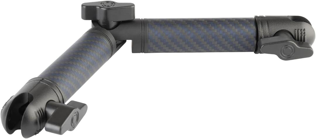 Bulletpoint Locking Adjustable Carbon Fiber Kevlar Mounting Arm with Articulating Joint Dual 20mm Socket Ends (7cm-to-7cm) Bulletpoint Locking Adjustable Carbon Fiber Kevlar Mounting Arm with Articulating Joint Dual 20mm Socket Ends (7cm-to-7cm)