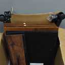 YAOHUOO Large Printer Stand with Storage Drawer, 2-Tier Under Desk Table for Home Office, Fits Fax Machine/3D Printer/Scanner (Brown)