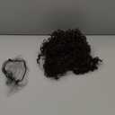 XIUFAXIRUSI XIUFAXIRUSI Short Curly Afro Wigs for Black Women Mixed Brown Kinky Curly Bob Wig with Side Bangs African American Synthetic Full Hair Wig