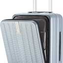 Hanke 20 Inch Carry On Luggage Hard Shell Suitcases with Wheels Luggage Suitcase Travel Luggage for Women Men Rolling Luggage Bags for Business Trip Weekender-Grey