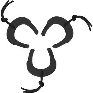 Door Jam, First Responder Door Stop for Law Enforcement, Police, Emergency Medical Services, Tactical Door with Nylon Paracord Attachments for Easy Grab Access, Molle/ PALS Compatible(3 Pack Black)