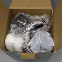 Insulated Water Bottle | Thickened Stainless Steel Vacuum Metal | Portable Sports Half Gallon Large Water Jug for Gym and Hiking with Straw, Carrier Bag, Handle Strap | BPA-Free 64 oz (White/Black)