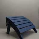 SERWALL Folding Adirondack Footrest Without Assembly, All Weather Use Adirondack Footstool, Blue (1 pc)